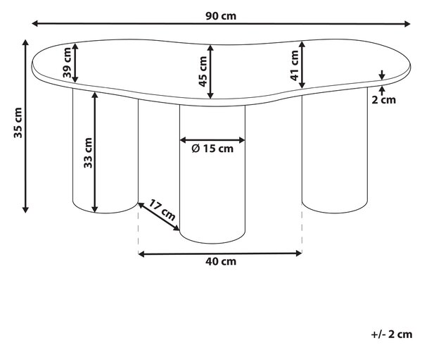 Konferenčný stolík biela mramorová stolová doska nohy z akáciového dreva 90 x 45 x 35 cm moderný minimalistický