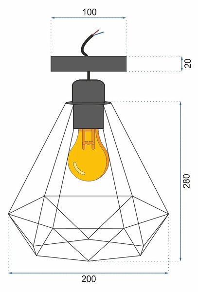 TooLight Stropné svietidlo Reno 180986D
