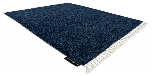 Dywany Łuszczów , Kusový koberec Berber 9000 navy, 80x150, modrá, obývacia izba