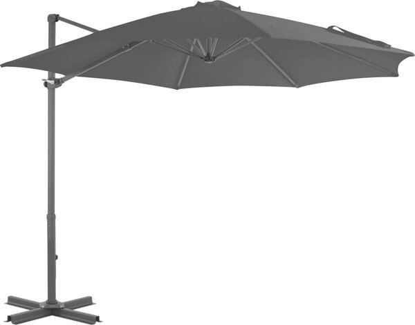 Maison Exclusive – záhradný slnečník s hliníkovým stožiarom 300 cm antracit