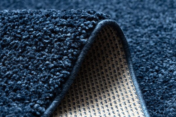 Dywany Łuszczów , Kusový koberec Berber 9000 navy, 80x150, modrá, obývacia izba