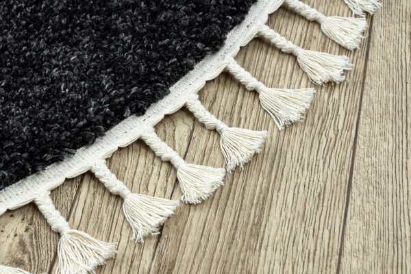 Dywany Łuszczów , Kusový koberec Berber 9000 grey kruh, 120x120 (priemer) kruh, šedá, obývacia izba