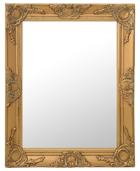 Nástenné zrkadlo v barokovom štýle 50x60 cm zlaté