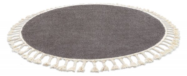 Dywany Łuszczów, Kusový koberec Berber 9000 brown kruh, 120x120 (priemer) kruh, hnedá, kancelária