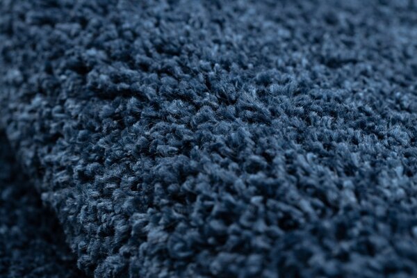 Dywany Łuszczów, Kusový koberec Berber 9000 navy kruh, 120x120 (priemer) kruh, modrá, obývacia izba