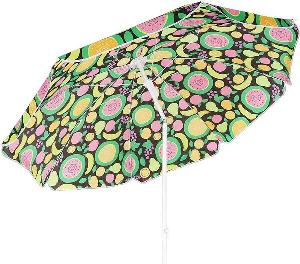 Plážový a balkónový slnečník 160 cm - dizajn "Mix Fruit" - farebný slnečník na záhradu a dovolenku