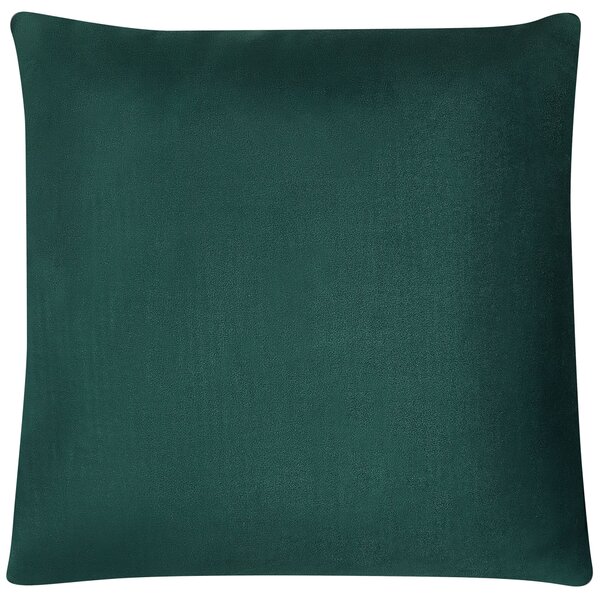 Sada 2 dekoratívnych vankúšov zelený zamat 45 x 45 cm glamour dizajn so zipsom geometrický vzor obývačka spálňa