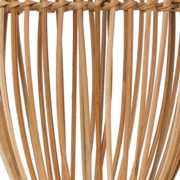 Závesná lampa prírodná ratanové tienidlo železný rám boho štýl na strop osvetlenie