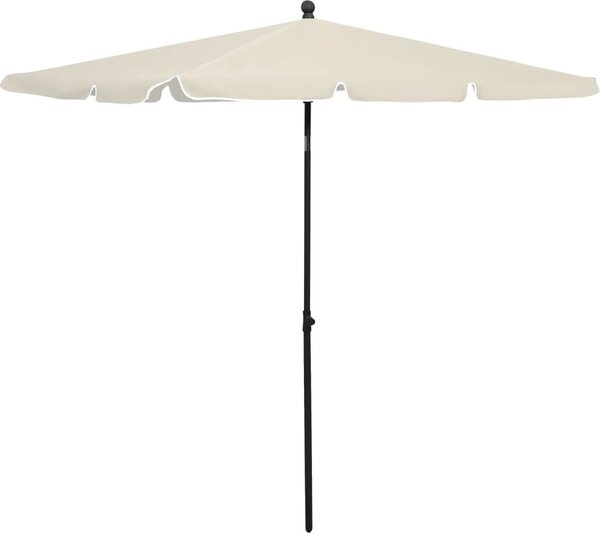 Maison Exclusive – slnečník so stĺpom 210 x 140 cm, pieskovej farby