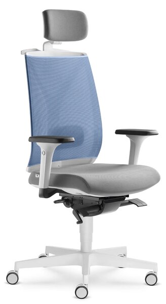 LD SEATING - Kancelárske kreslo LEAF 504 - biely rám