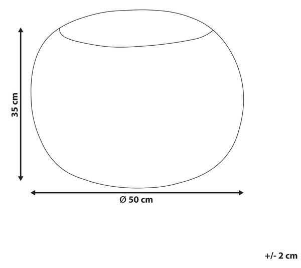 Taburetka biela vlnená EPS výplň okrúhla ø 50 cm puf taburet ručne tkaná boho štýl