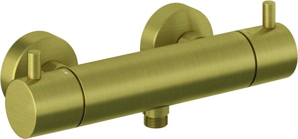 Kludi Bozz Termostatická sprchová batéria bez sprchovej súpravy, brushed gold, 1 ks