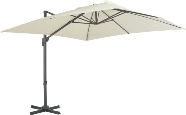 Maison Exclusive - Slnečník s hliníkovým stožiarom 300 x 300 cm piesok