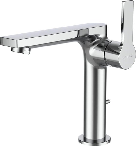 Laufen Umývadlová batéria, pevný výtok, funkcia Eco+, s odtokovým ventilom, chróm, 1 ks