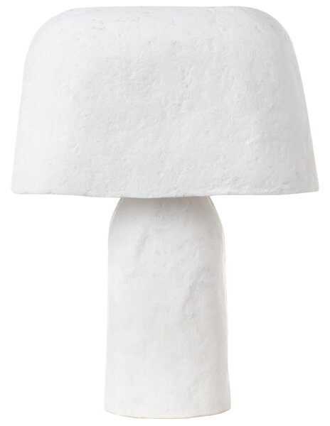 Stolná lampa biela papier-mâché hlina ručná výroba stolová lampa na nočný stolík moderný štýl obývačka spálňa
