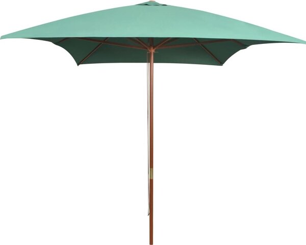 Maison Exclusive - Slnečník 200x300 cm Drevený stožiar Zelený