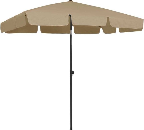 Maison Exclusive - Plážový slnečník, sivohnedý 200x125 cm