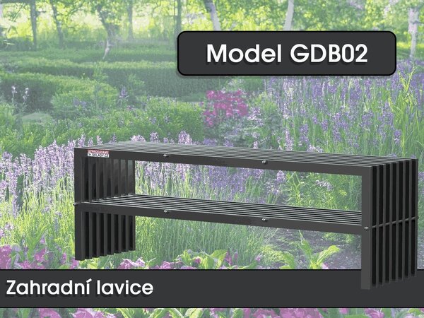 Záhradná lavička GDB02, 150 x 50 x 40 cm