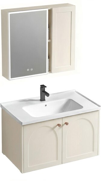 Rea Súprava Kúpeľňového Nábytku S Umývadlom Denver 60cm Creme