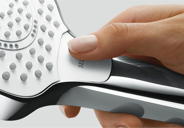 Hansgrohe Croma Select S, Ručná sprchová hlavica, Chróm, Biela, Múr