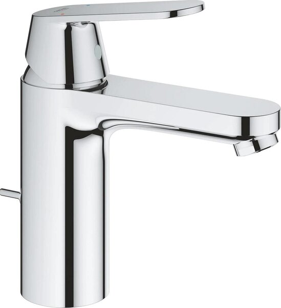 GROHE EUROSMART COSMOPOLITAN, Kúpeľňové umývadlo, Páková rukoväť, Kov, 1/2", Chróm
