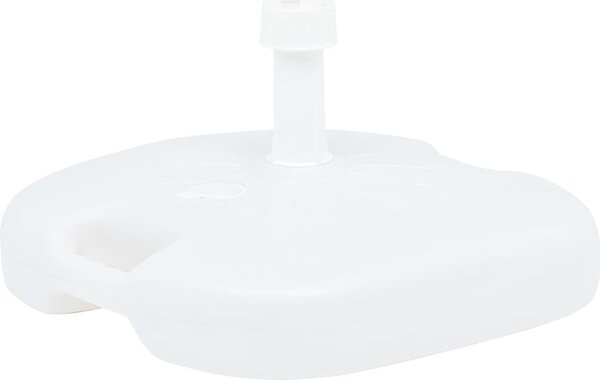 Maison Exclusive - Stojan na slnečník piesok/voda 16 l biely plast
