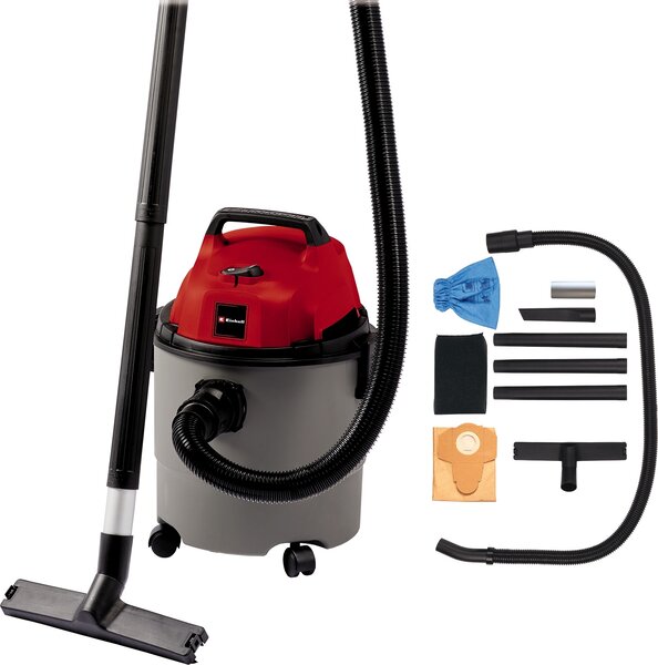 Einhell TH-VC 1820 S, 1250 W, Bubnový vysávač, Suché a mokré, Vrecko na prach, 20 L, 80 dB