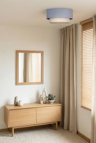 Brilagi - LED stropné svietidlo BOHO ECO 1xE27/10W/230V priemer 40 cm modrá/krémová