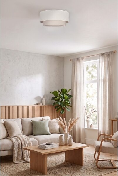 Brilagi - LED stropné svietidlo BOHO ECO 1xE27/10W/230V pr. 40 cm krémové