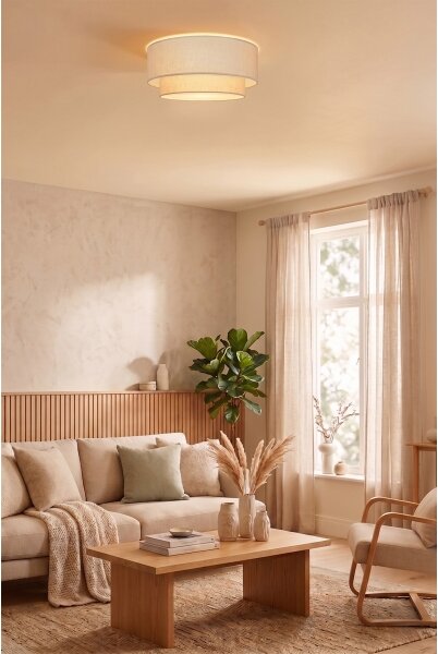 Brilagi - LED stropné svietidlo BOHO ECO 1xE27/10W/230V pr. 40 cm krémové