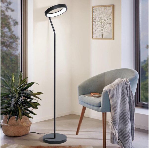 Eglo 32327 - LED RGBW stmievateľná stojacia lampa MARGHERA-C LED/15,5W/230V čierna