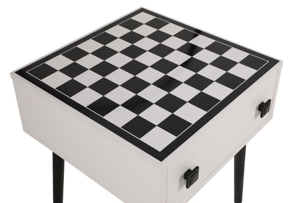 NovýNábytok.sk Šachový stolík Chess (Biela + Čierna). Vlastná spoľahlivá doprava až k Vám domov. 1072667