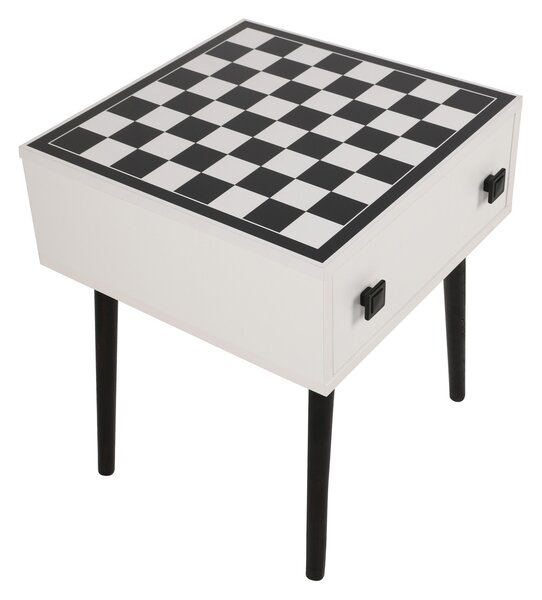 NovýNábytok.sk Šachový stolík Chess (Biela + Čierna). Vlastná spoľahlivá doprava až k Vám domov. 1072667