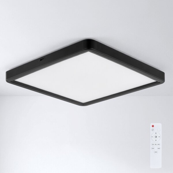 Brilagi -LED stmievateľné stropné svietidlo ESTELA SQUARE LED/36W/230V 31x31 cm čierna+DO