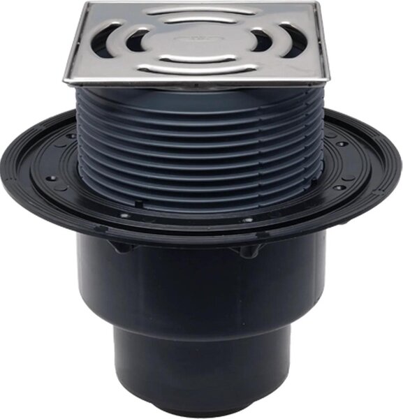 Hutterer & Lechner HL3100 Podlahový odtok DN50/75/110 vertikálny 145x145mm Klick-Klack/ 138x138mm, 1 ks