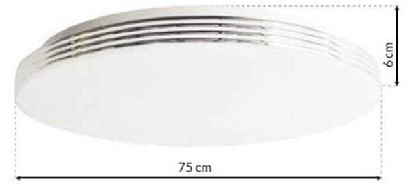 Stropné LED svietidlo Siena, 1x LED 80w, 3000-6000k, w