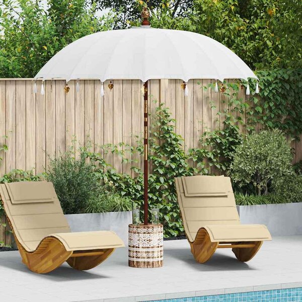 Maison Exclusive – Bali slnečník s podstavcom, krémová farba, 215 x 215 x 260 cm