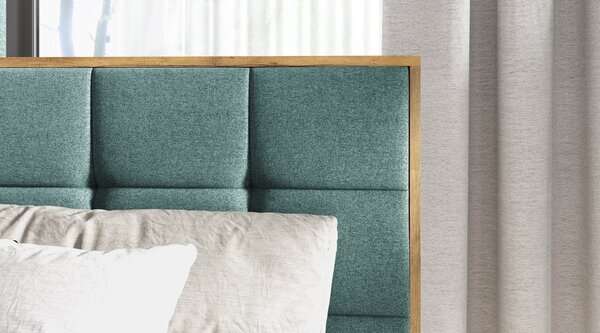 Boxspringová posteľ ALOIS 1 - 160x200, šedá + topper ZDARMA