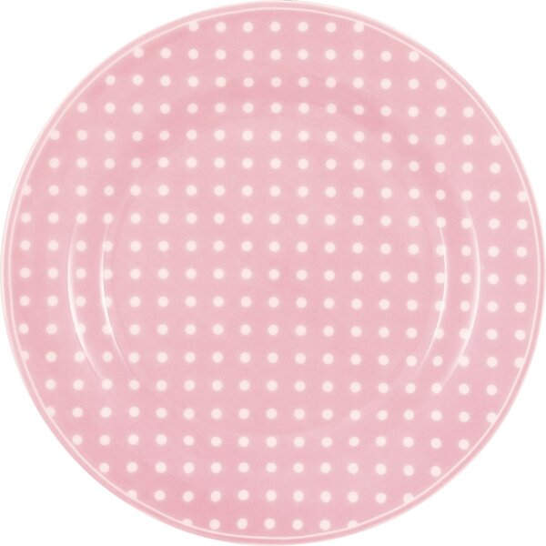 Porcelánový tanier Dotty Pale Pink