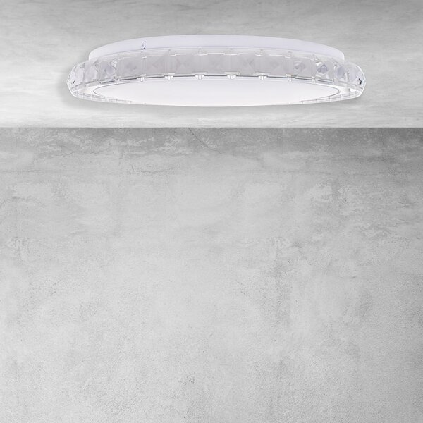 Stropné LED svietidlo Layla, 1x LED 33w, 3000-6000k, w/ch, s ovládačom