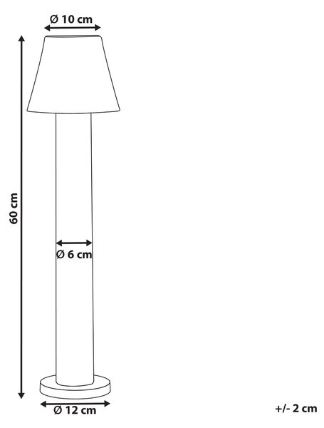 Vonkajšie stĺpikové LED svietidlo čierne hliníkové 60 cm vonkajšie osvetlenie chodníka moderná záhradná lampa