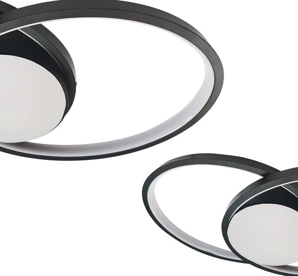 Stropné LED svietidlo Focus, 2x LED 40w, 4000k, b