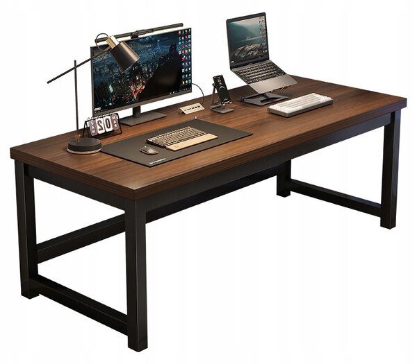 Herný Počítačový Stôl Moderný Tmavý Buk Loft Industrial 120 Cm