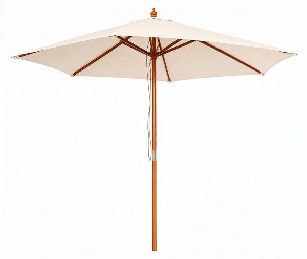 Linder Exclusiv Záhradný slnečník s drevenou konštrukciou 250 cm Béžový