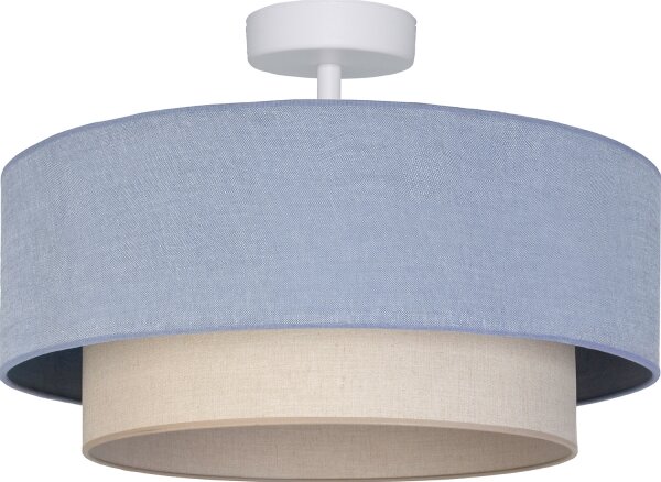Brilagi - LED prisadený luster BOHO ECO 1xE27/10W/230V priemer 40 cm modrá/krémová