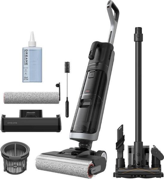 Dreame H14 Dual, Tyčový vysávač, Bezvreckové, Čierna, 0,35 L, 0,88 L, Suché a mokré