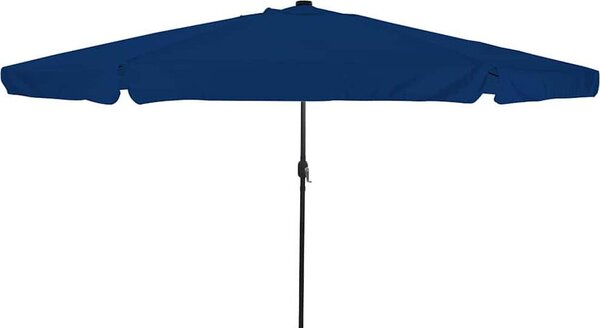 Maison Exclusive – Záhradný slnečník 395 x 395 x 245 cm, polyester, okrúhly, azúrovomodrý