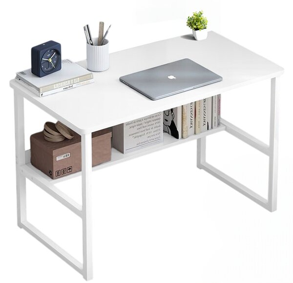 Počítačový stôl Loft Table White Youth s policou Modern 100 cm