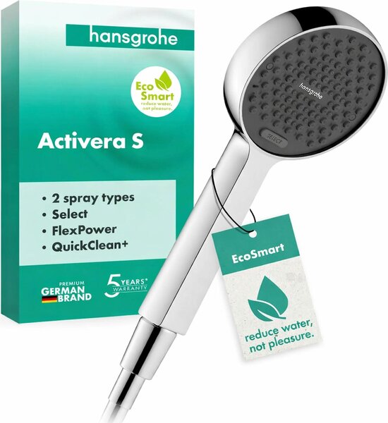 Hansgrohe Activera Select S ručná sprcha 95 2jet EcoSmart, chróm, 1 kus