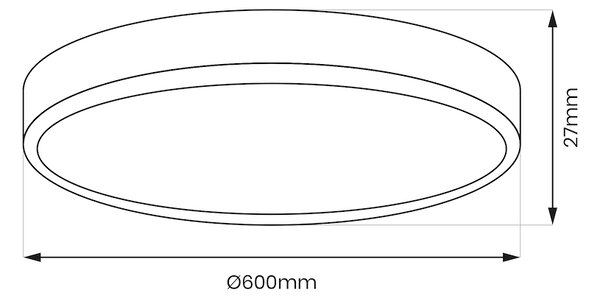 Stropné LED svietidlo Maq, 1x LED 50w, 3000-6500k, w